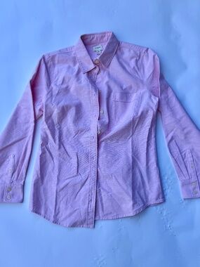 JCREW pink Medium petite fitted Oxford